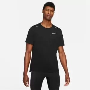 Nike Dri-FIT Rise 365 Mens Short-Sleeve Running Top - Black