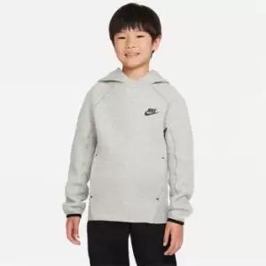 Nike Sportswear Tech Fleece Big Kids (Boys') Pullover Hoodie - Grey