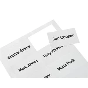 Office 54 x 90mm Office Badges Inserts 20 Sheets of 10 Badge Inserts