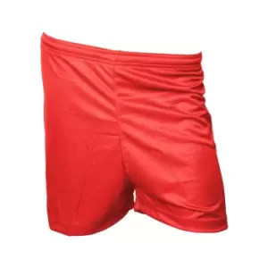 Precision Unisex Adult Micro-Stripe Football Shorts (M-L) (Red)