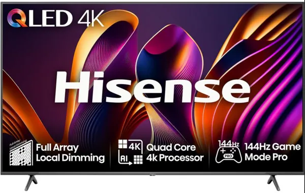 Hisense 55" 55E7NQTUK Pro Smart 4K Ultra HD QLED TV