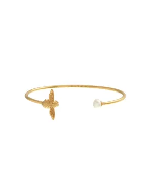 Olivia Burton Pearl Bee Bangle OBJ16AMB29