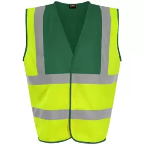 PRO RTX High Visibility Unisex Waistcoat (M) (Yellow/Paramedic Green) - Yellow/Paramedic Green
