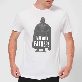 Star Wars Darth Vader I Am Your Father Pose Mens T-Shirt - White - 4XL