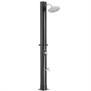 Solar Outdoor Shower Black 20L 7ft