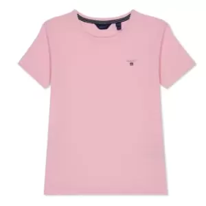 Gant Logo T Shirt - Pink