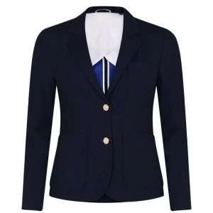 Gant Gant Pique Slim Blazer - 433 EVENING BLU