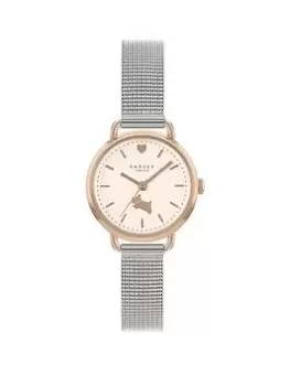 Radley Ladies Silver Mesh With Mini Open Shoulder Strap Watch