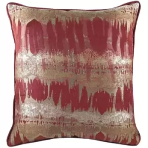 Evans Lichfield Inca Cushion Cover (One Size) (Burgundy) - Burgundy