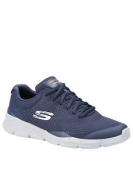 Skechers Equaliser 4.0 Lace Up Trainers - Navy, Size 10, Men