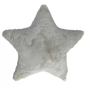 Fur Star Kids Cushion White