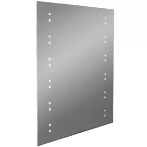 Techstyle Starlight LED Illuminated 80 X 60Cm Rectangular Wall Mirror With Demister And Dimmer