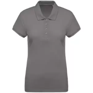 Kariban Womens/Ladies Organic Pique Polo Shirt (XS) (Storm Grey)