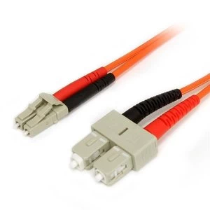 StarTech 2m Multimode 62.5125 Duplex Fiber Patch Cable LC SC