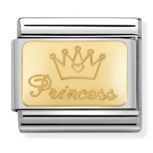 Nomination CLASSIC Gold Engraved Signs Princess Charm 030121/47