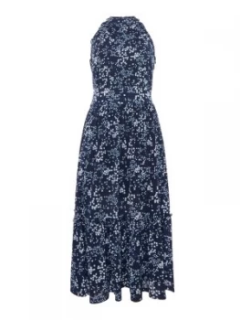 Michael Kors Scatter blossom midi dress Blue