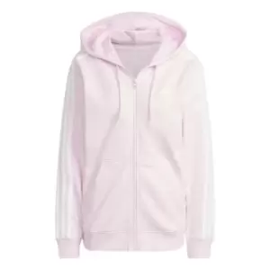 adidas 3 Stripe Zip Track Hoodie Ladies - Pink