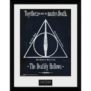 Harry Potter Deathly Hallows 30 x 40cm Framed Collector Print