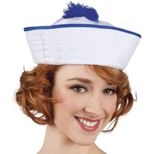 Navy Ahoy Hat (White/Blue)