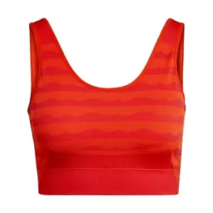 adidas Marimekko Light-Support AEROKNIT Bra Womens - Collegiate Orange