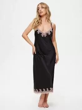 Ann Summers Nightwear & Loungewear Sorella Maxi Chemise, Black Size M Women