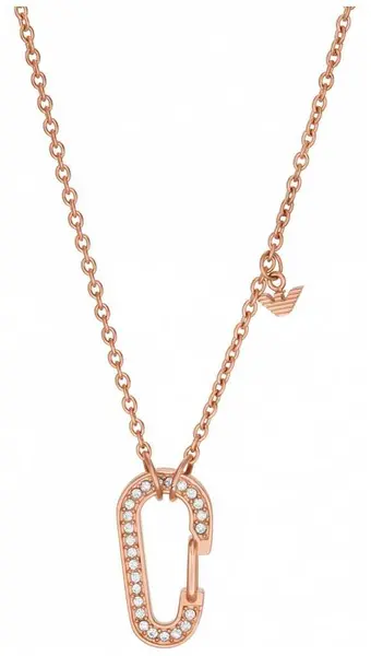 Emporio Armani EGS2950221 Rose Gold Tone Stone Set Pendant Jewellery