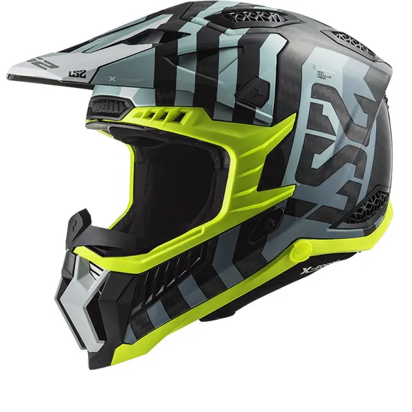 LS2 MX703 C X-Force Barrier Sky Blue Offroad Helmet Size XS