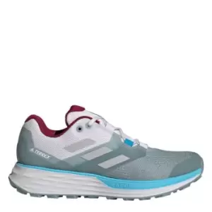 adidas Terrex Two Flow Trail Running Shoes Womens - Magic Grey / Cloud White / Sky