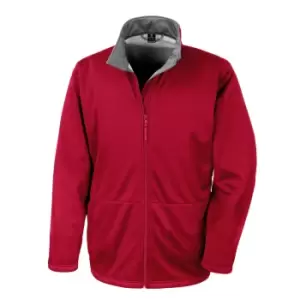 Result Core Mens Soft Shell 3 Layer Waterproof Jacket (L) (Red)