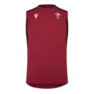 Macron Wales Rugby Sleeveless Training Vest - Red