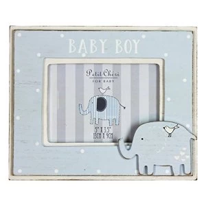 5" x 3.5" - Petit Cheri Baby Boy Photo Frame