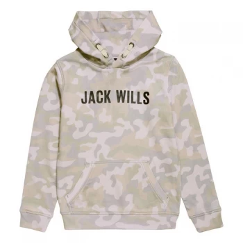 Jack Wills Kids Camouflage Hoodie - Marshmallow