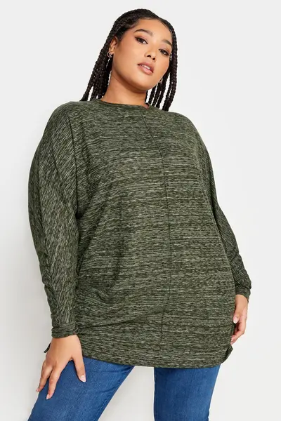 Yours Soft Touch Jumper Green