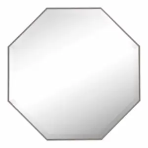 Nielsen Salto Octagonal Wall Mirror, Pewter, 75cm