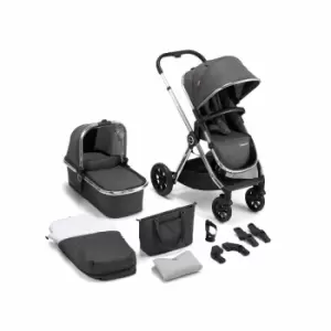 Babymore Memore Pram & Pushchair 11 Piece - Chrome Slate