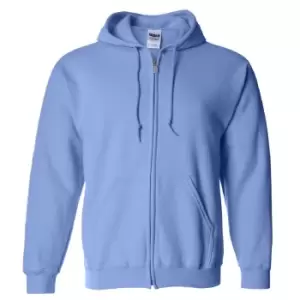 Gildan Heavy Blend Unisex Adult Full Zip Hooded Sweatshirt Top (L) (Carolina Blue)