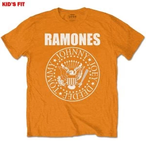 Ramones - Presidential Seal Kids 11 - 12 Years T-Shirt - Orange