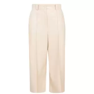 Boss Telita Leather Trouser - Beige