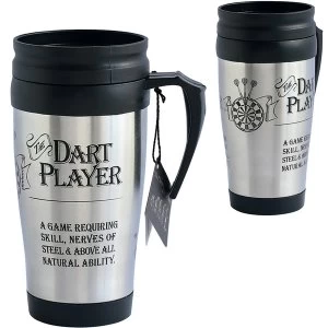 Ultimate Gift for Man Travel Mug Dart Player