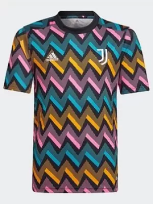 adidas Juventus Pre-match Jersey, Black, Size 7-8 Years