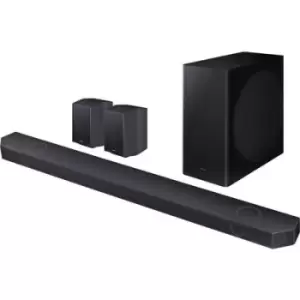 Samsung HW-Q935GC/ZG Surround system Black Bluetooth, Dolby Atmos, incl. cordless subwoofer, Voice-controlled, WiFi, Wall brackets