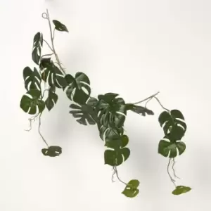 Homescapes - Green Monstera Leaf Vine Trailing Plant 105cm - Green