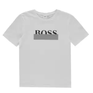 Boss Kids Boy Black Tshirt - White