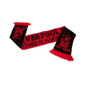 Liverpool FC TIA Scarf (One Size) (Red/Black)