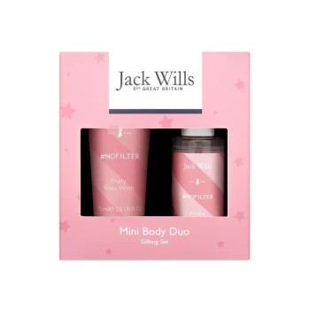 Jack Wills Mini Body Wash and Spray Duo Set - Pink
