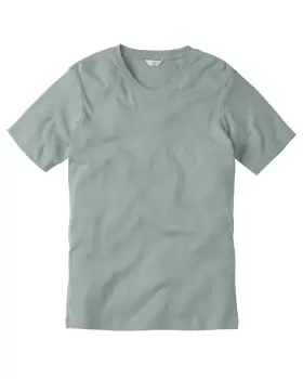 Cotton Traders Short Sleeve V-Neck Base Layer in Green