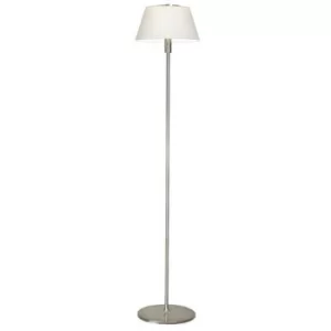 Linea Verdace Brezil Floor Lamp With Tapered Shade Satin Nickel