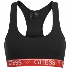 Guess Logo Bralette - Black