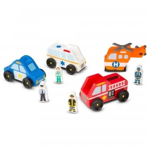 Melissa Doug Emergency Vehicle Set