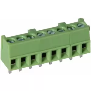 TruConnect 211795 3.5mm 8 Way Low Profile Rising Clamp Terminal Block